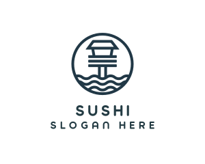 Ocean Beach House logo design