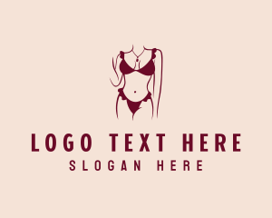 Bikini - Body Fashion Lingerie logo design