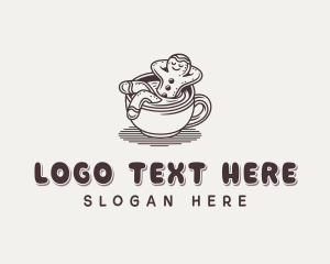 Cup - Gingerbread Coffee Cup logo design