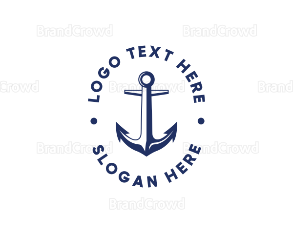 Nautical Sailing Anchor Logo