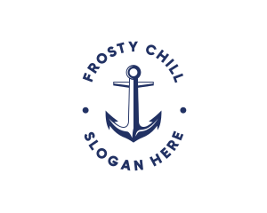 Sea - Nautical Sailing Anchor logo design