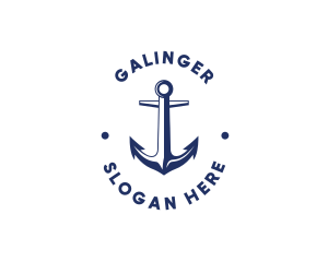 Fishing - Nautical Sailing Anchor logo design