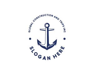 Maritime - Nautical Sailing Anchor logo design