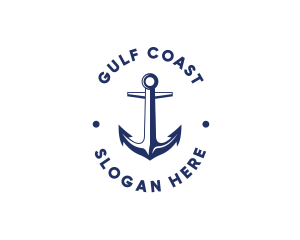 Nautical Sailing Anchor logo design