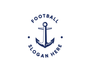 Boat - Nautical Sailing Anchor logo design