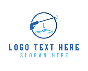 Lettermark - Pressure Washer Car Wash logo design