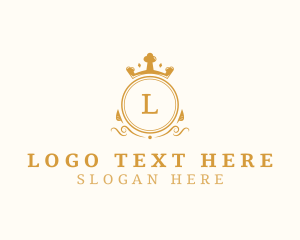Gold - Royalty Crown Luxury logo design