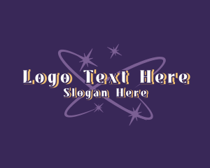Wordmark - Stardust Sparkle Orbit logo design