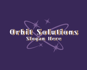 Stardust Sparkle Orbit logo design