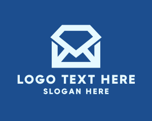 Modern - Digital Diamond Message logo design