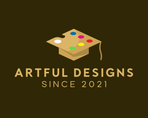 Paint Palette Cap logo design