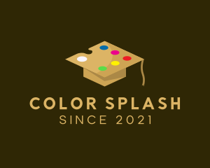 Paint Palette Cap logo design