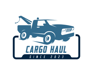 Tow Truck Vehicle Transportation logo design