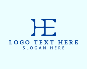 Commercial - Company Business Letter HE logo design