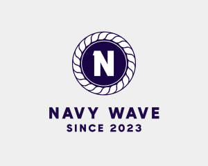 Marine Rope Navy logo design