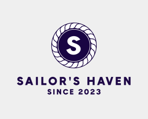 Marine Rope Navy logo design