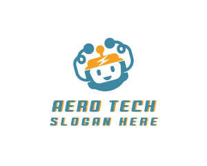 Happy Robot Tech logo design