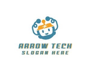 Happy Robot Tech logo design