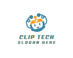 Happy Robot Tech logo design