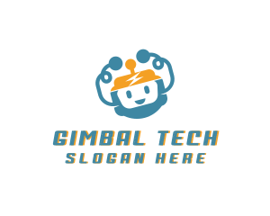 Happy Robot Tech logo design