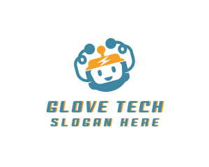 Happy Robot Tech logo design