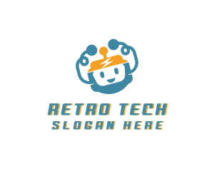 Happy Robot Tech logo design