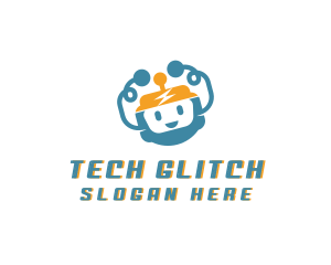 Happy Robot Tech logo design