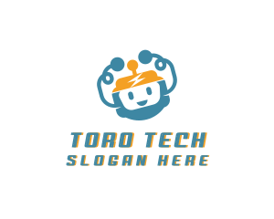 Happy Robot Tech logo design