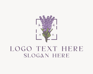 Lavender - Botanical Lavender Bouquet logo design