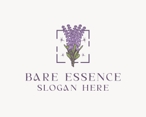 Botanical Lavender Bouquet Florist logo design