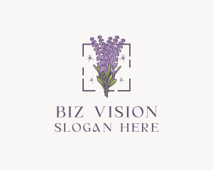 Botanical Lavender Bouquet Florist logo design