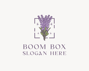 Botanical Lavender Bouquet Florist logo design