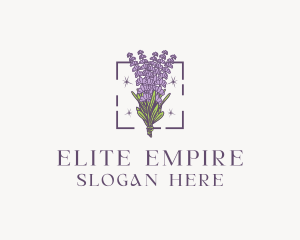 Botanical Lavender Bouquet Florist logo design