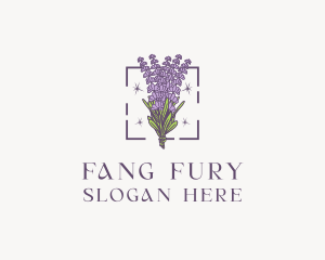 Botanical Lavender Bouquet Florist logo design