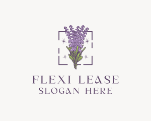 Botanical Lavender Bouquet Florist logo design