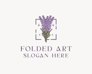 Botanical Lavender Bouquet Florist logo design