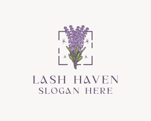 Botanical Lavender Bouquet Florist logo design