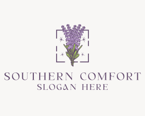 Botanical Lavender Bouquet Florist logo design