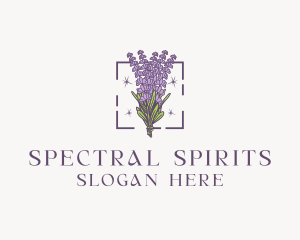 Botanical Lavender Bouquet Florist logo design