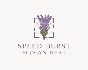 Botanical Lavender Bouquet Florist logo design