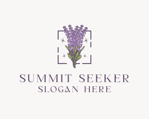 Botanical Lavender Bouquet Florist logo design