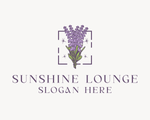 Botanical Lavender Bouquet Florist logo design