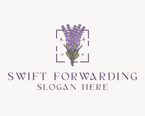 Botanical Lavender Bouquet Florist logo design