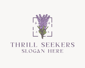 Botanical Lavender Bouquet Florist logo design