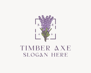 Botanical Lavender Bouquet Florist logo design