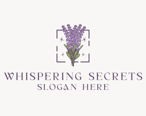 Botanical Lavender Bouquet Florist logo design