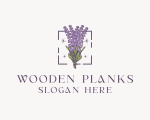 Botanical Lavender Bouquet Florist logo design