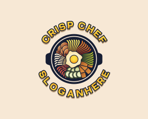 Bibimbap Korean Food logo design