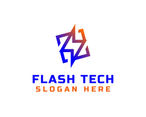 Flash - Flash Lightning Energy logo design