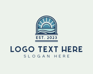 Tourist - Hotel Beach Resort logo design